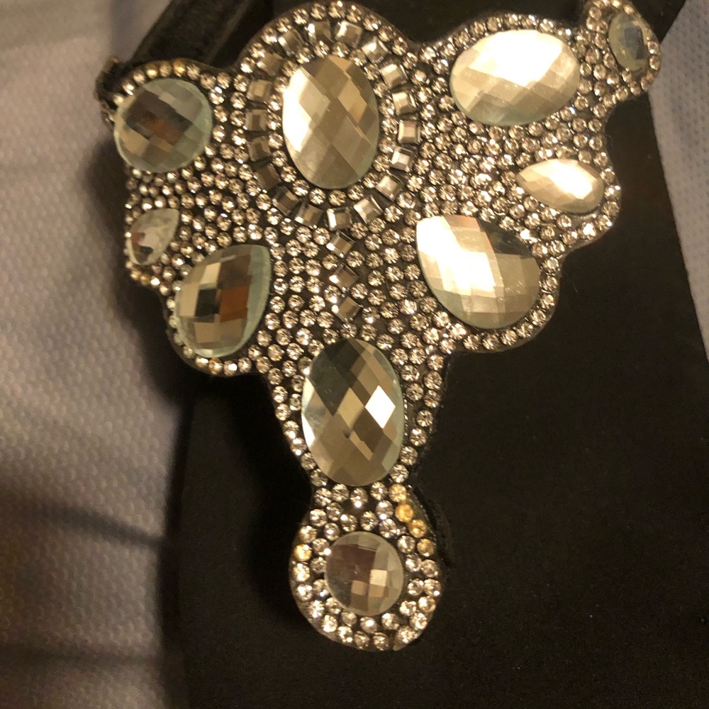 Women’s silver rhinestone sandals